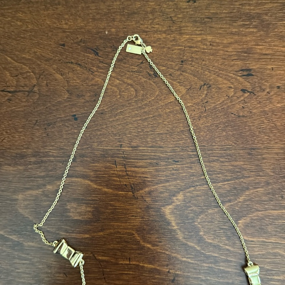 Kate Spade Gold Bow Necklace - Picture 3 of 9